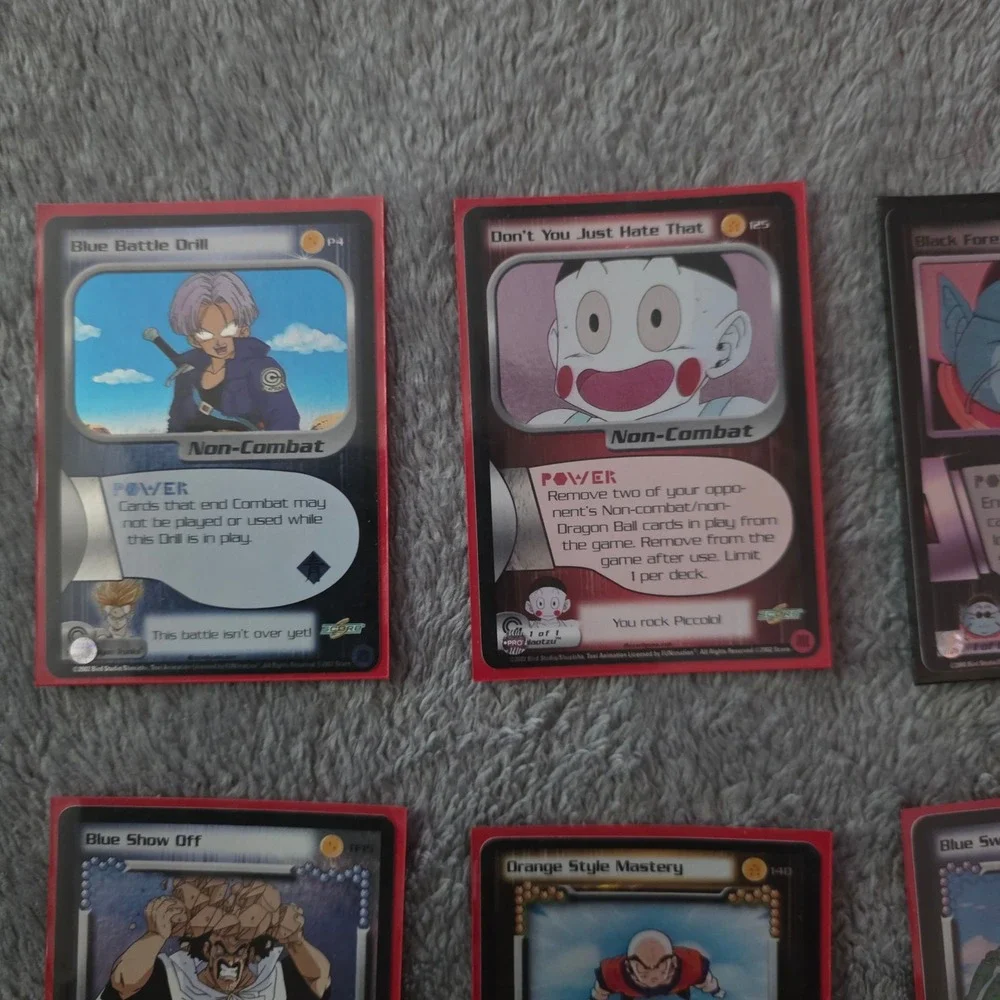 Dragon Ball Z TCG Card Lot 10pc Score Foil Holo Blue Swift Dodge Ki Build Up